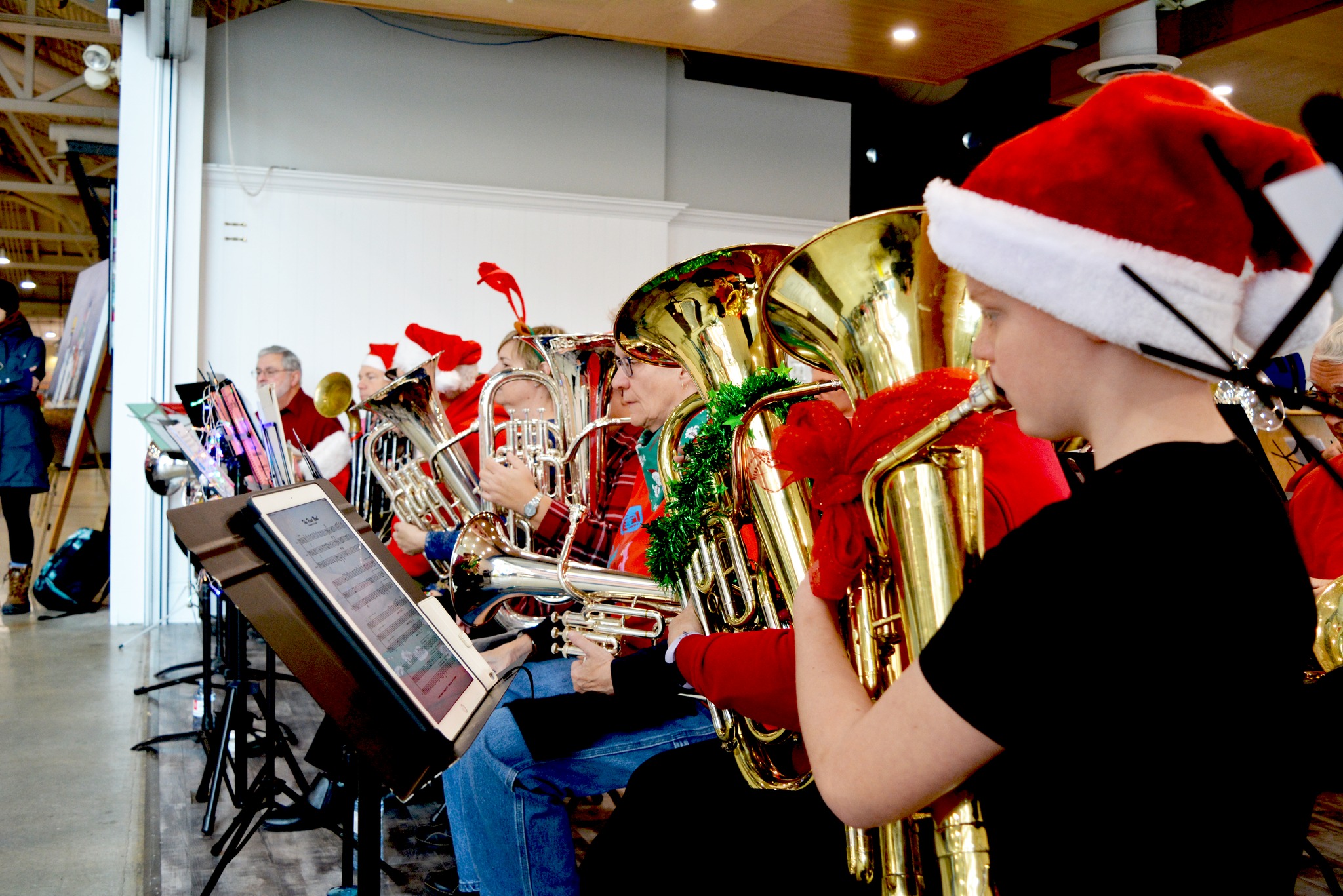 London Community Christmas Tuba Performance Covent Garden Market